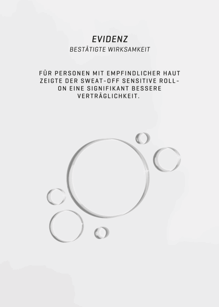 Sensitive Roll-On Studienaussage mit Konsistenz