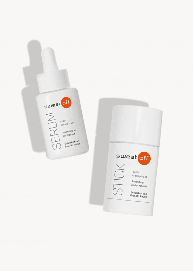 Antitranspirant Serum liegt neben Antitranspirant Stick