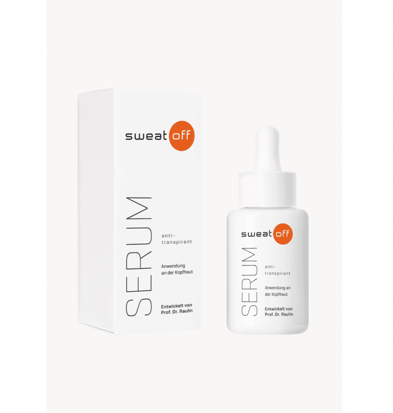 Antitranspirant Serum Verpackung und Produkt