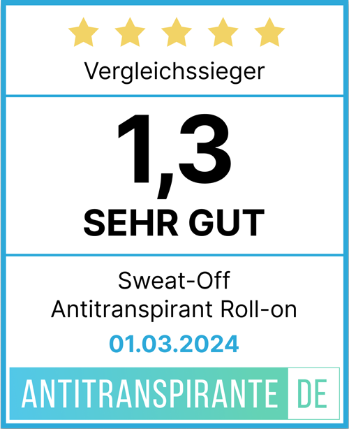 Vergleichssiegel mit 5 Sternen und Bewertung sehr gut 1,3