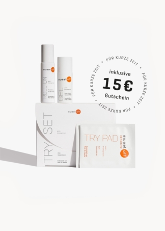 Try Set inklusive 15€ Gutschein