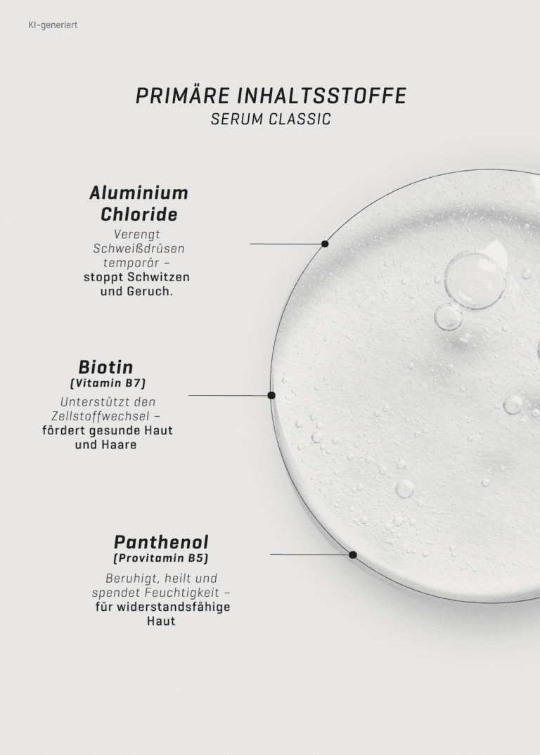Classic Serum Primäre Inhaltsstoffe mit Konsistenz